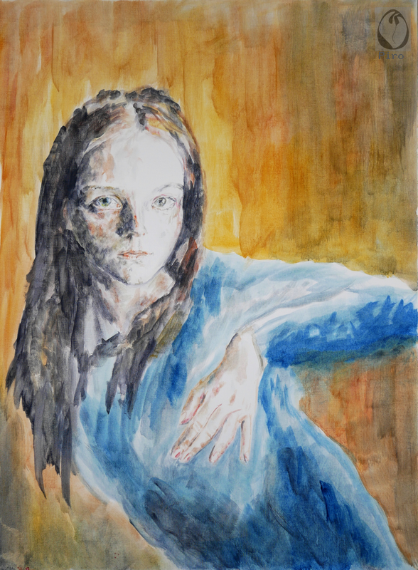 oil on paper - olio su carta di Piro